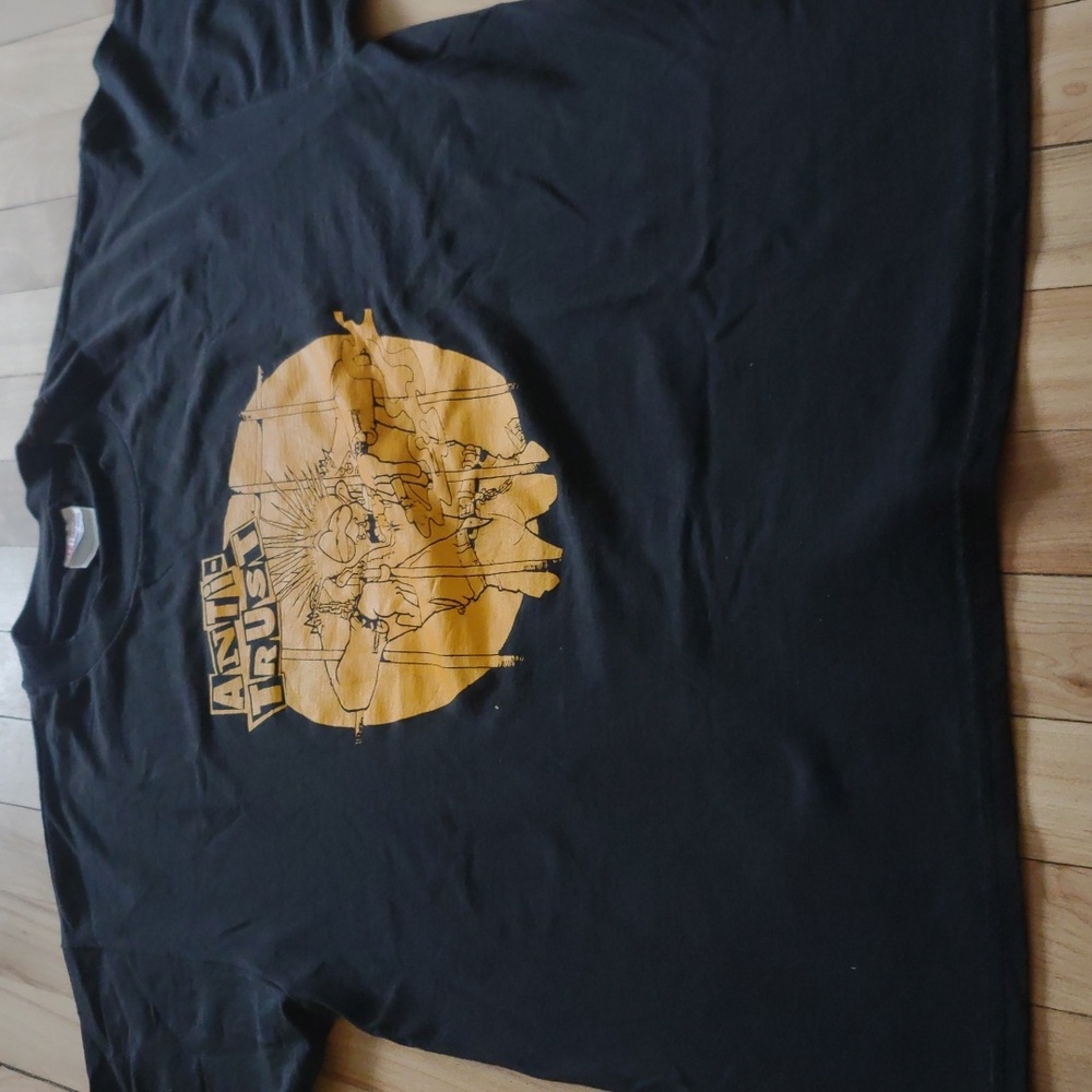 Vintage Antitrust Hanes Heavyweight 50/50 T Shirt - Picture 6 of 9